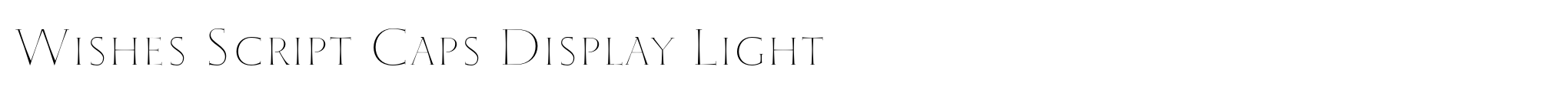 Wishes Script Caps Display Light image